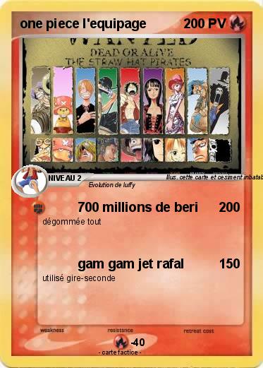 Pokemon one piece l'equipage