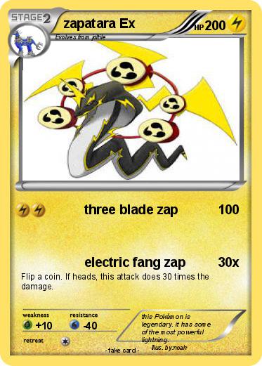 Pokemon zapatara Ex