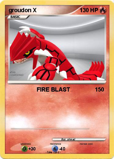 Pokemon groudon X