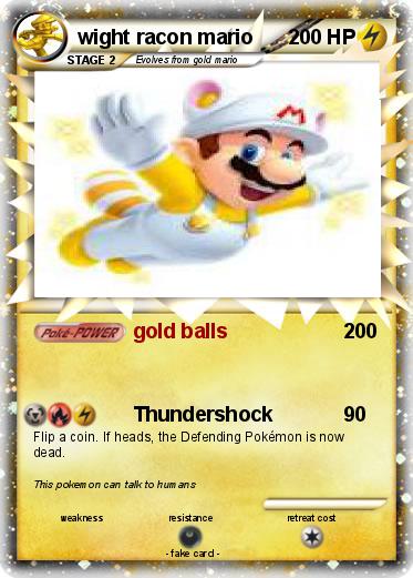 Pokemon wight racon mario