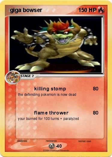 Pokemon  giga bowser
