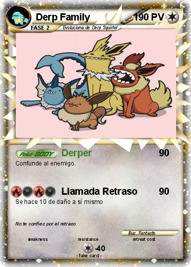 Pokemon Derp Family