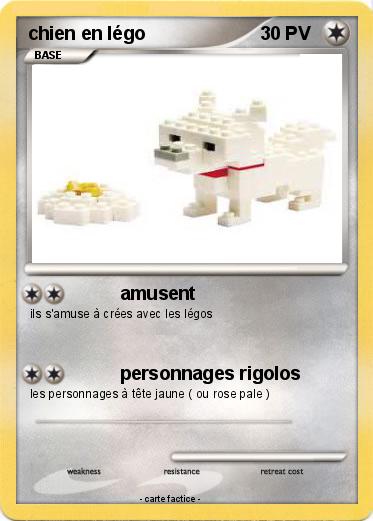 Pokemon chien en légo