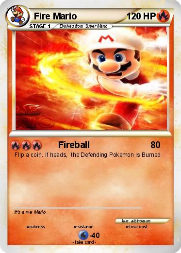 Pokemon Fire Mario