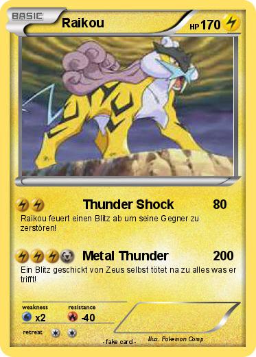 Pokemon Raikou