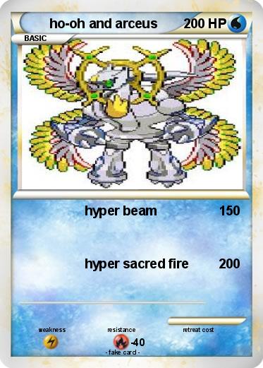 Pokemon ho-oh and arceus