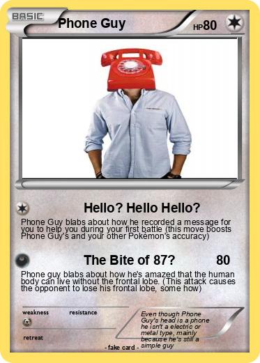 Pokemon Phone Guy