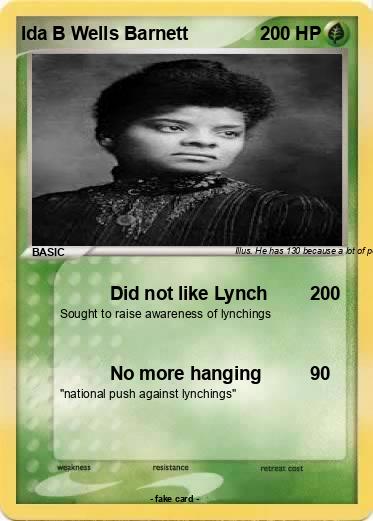 Pokemon Ida B Wells Barnett