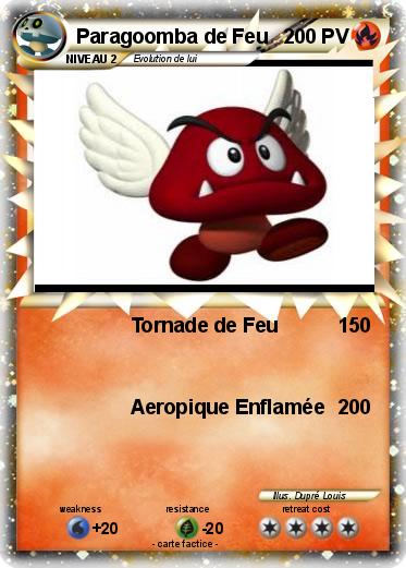 Pokemon Paragoomba de Feu
