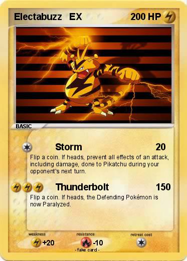 Pokemon Electabuzz   EX