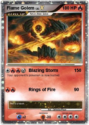 Pokemon Flame Golem
