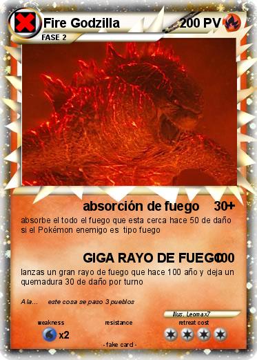 Pokemon Fire Godzilla