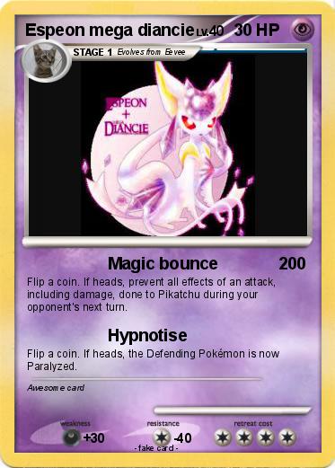 Pokemon Espeon mega diancie