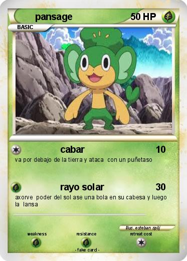 Pokemon pansage