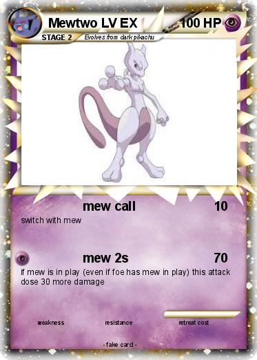 Pokemon Mewtwo LV EX