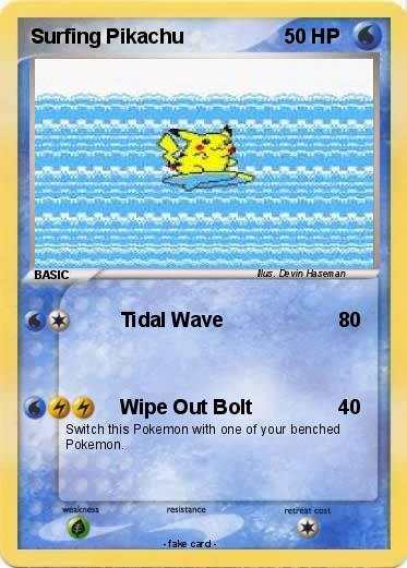 Pokemon Surfing Pikachu