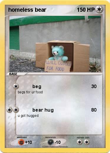 Pokemon homeless bear