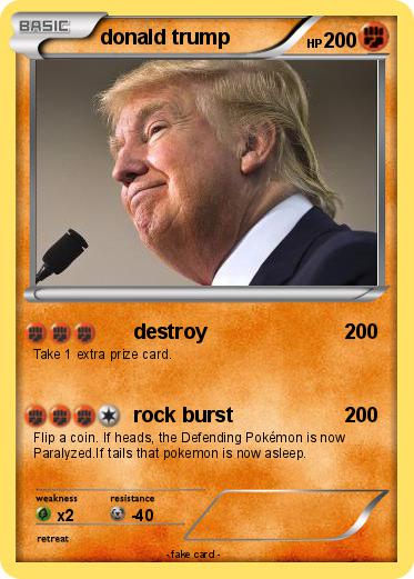 Pokemon donald trump