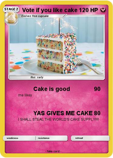 Pokemon Vote if you like cake