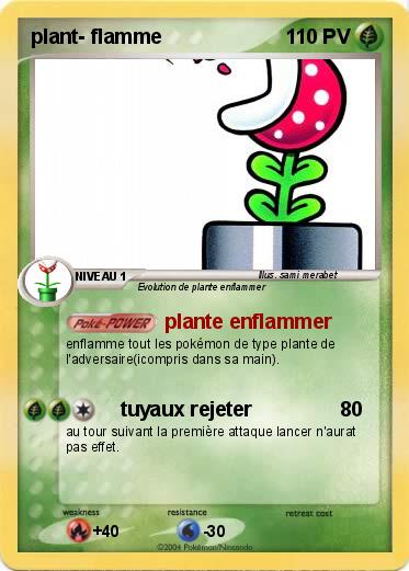 Pokemon plant- flamme