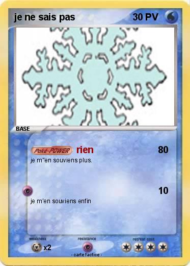 Pokemon je ne sais pas