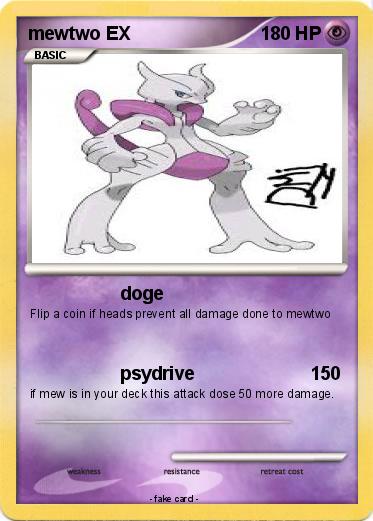 Pokemon mewtwo EX