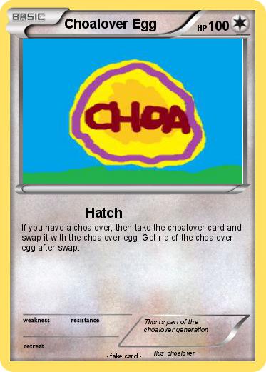 Pokemon Choalover Egg