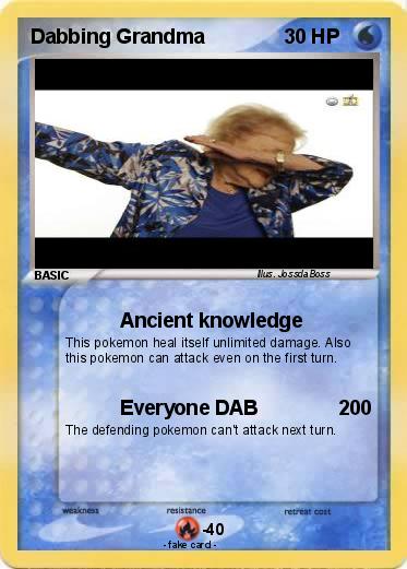 Pokemon Dabbing Grandma