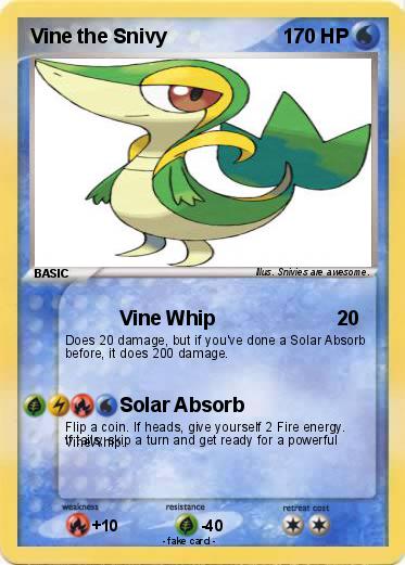 Pokemon Vine the Snivy