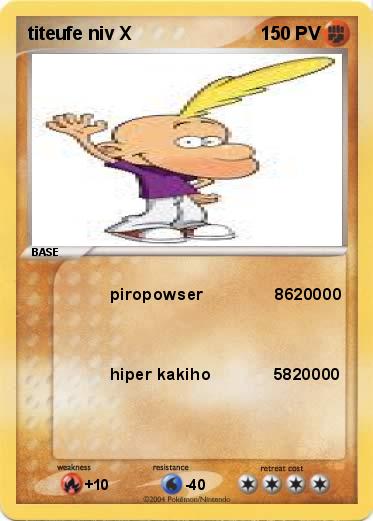 Pokemon titeufe niv X