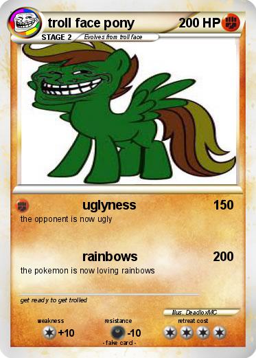 Pokemon troll face pony