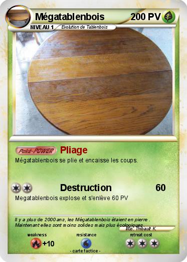 Pokemon Mégatablenbois