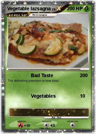 Pokemon Vegetable lazsagna