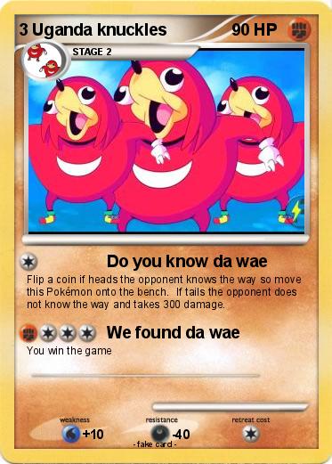 Pokemon 3 Uganda knuckles