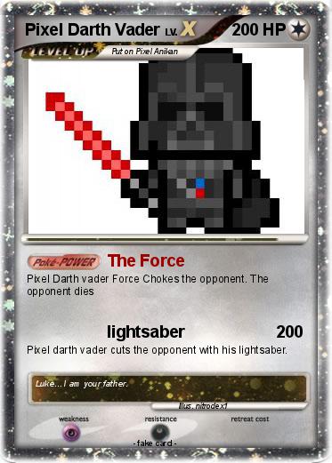 Pokemon Pixel Darth Vader
