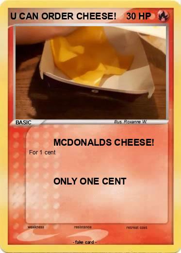 Pokemon U CAN ORDER CHEESE!