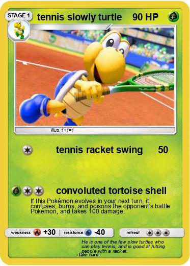 Pokemon tennis slowly turtle