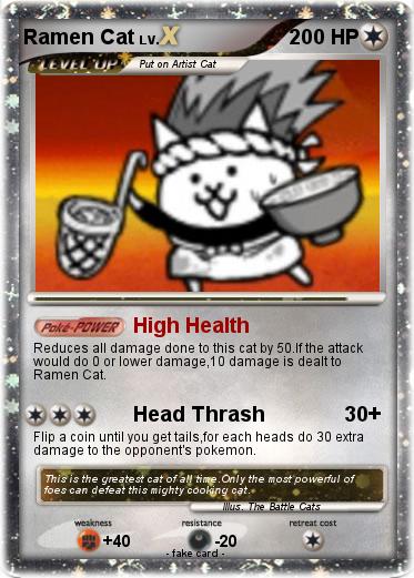Pokemon Ramen Cat