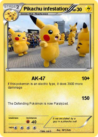 Pokemon Pikachu infestation