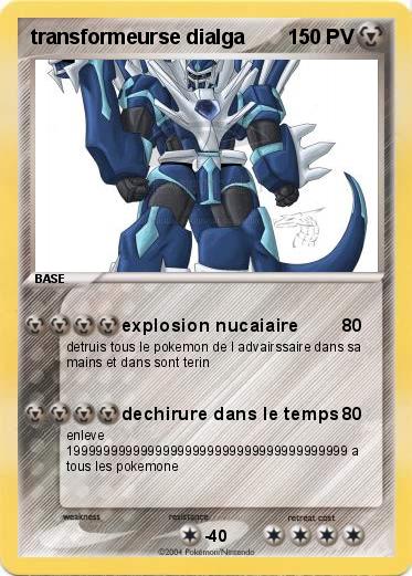 Pokemon transformeurse dialga