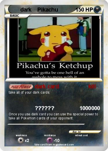 Pokemon dark    Pikachu
