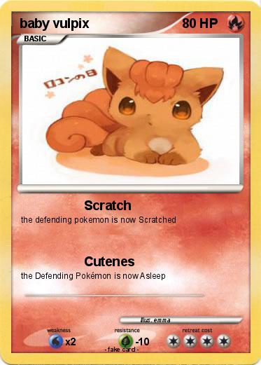 Pokemon baby vulpix
