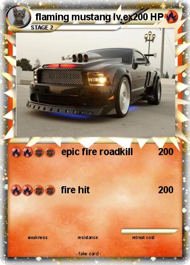 Pokemon flaming mustang lv.ex