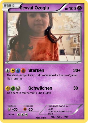 Pokemon Sevval Özoglu
