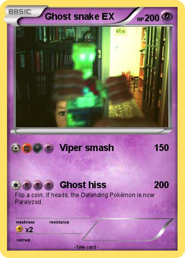 Pokemon Ghost snake EX