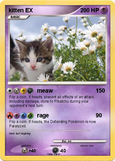 Pokemon kitten EX