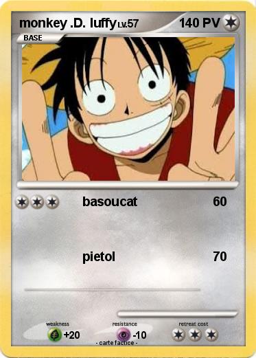Pokemon monkey .D. luffy