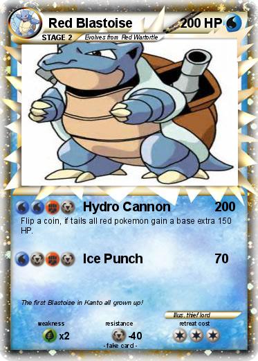 Pokemon Red Blastoise