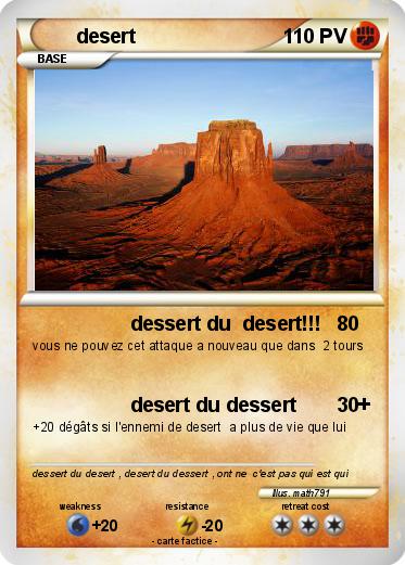 Pokemon desert