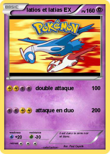 Pokemon latios et latias EX
